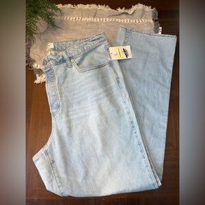 Universal Thread High Rise 90s Straight Jeans Light Wash Women’s Size 17 NWT